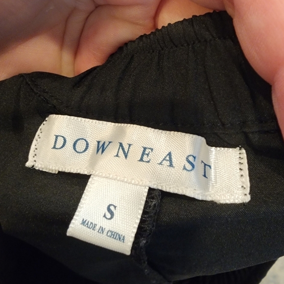 Downeast Mesh Overlay Polka Dot Lace Inset Pull On Skirt Size Small - Picture 4 of 16